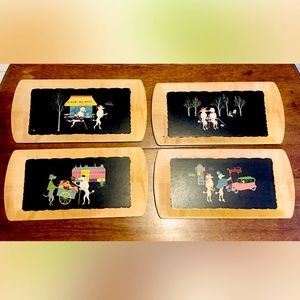 Vintage 1950’s Decorative Poodle Trays